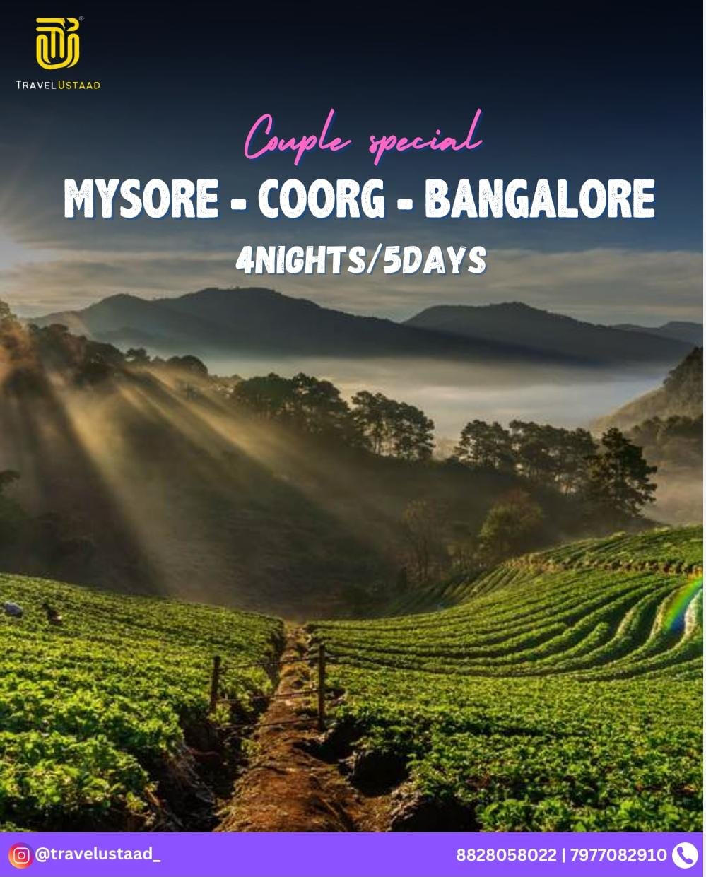 Mysore - Coorg - Bangalore Couple Package